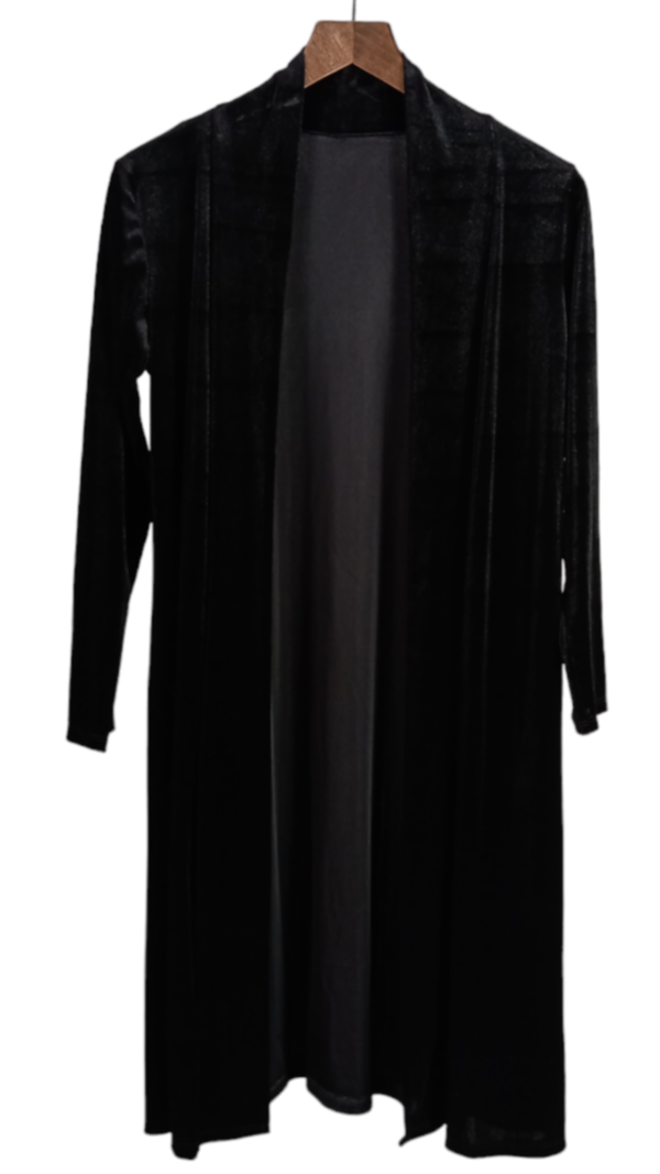 Kimono Terciopelo Largo negro