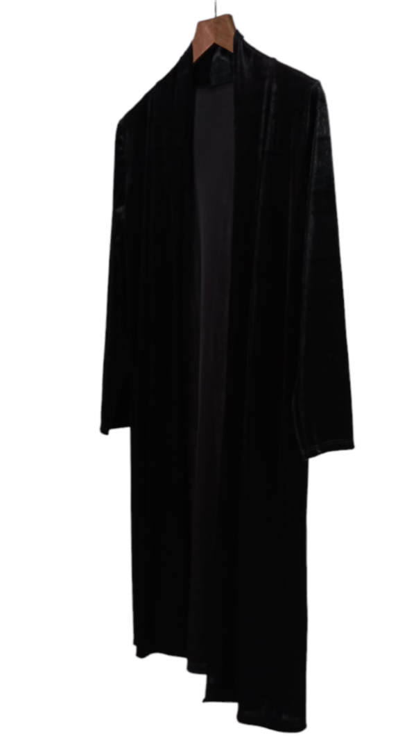 Kimono Terciopelo Largo negro