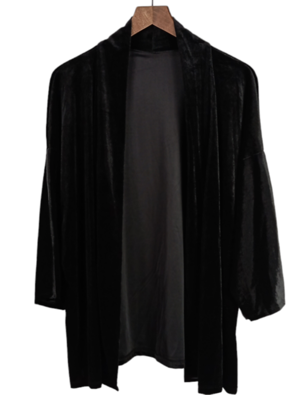 Kimono Terciopelo negro